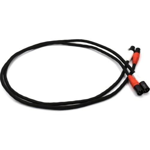 One pair hi-edn 5N OFC pure copper audio interconnect cable with Gold plated XLR Plug hifi audio XLR to XLR cable