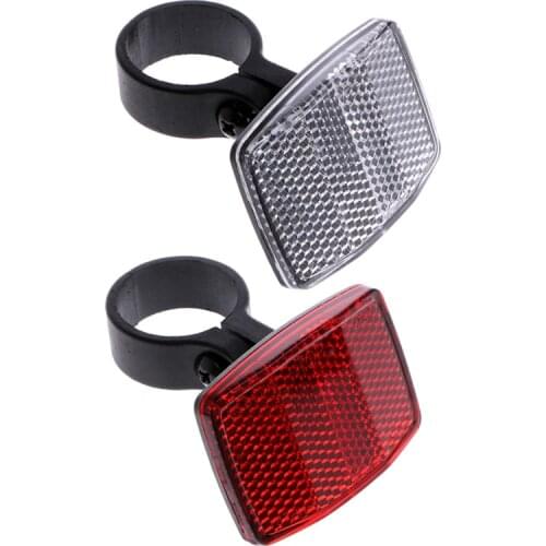 Bicycle Bike Handlebar Reflector Reflective Front Rear Warning Light Safety Lens