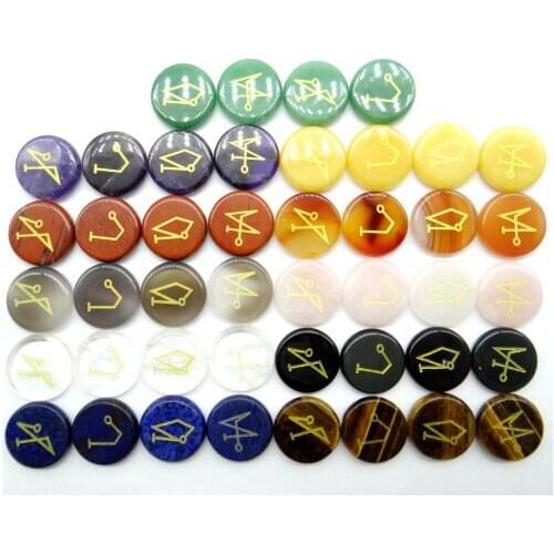 Natural Stone Quartz Crystal tiger eye Turquoises aventurine lapis Reiki Chakra Pendant for diy Jewelry making necklace4pcs