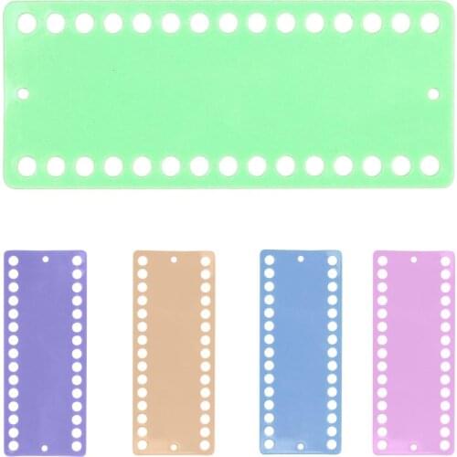 Cross Stitch Plastic Needlework Project Card 30 Positions Jelly Color Floss Tread Yarn Organizer Designed For Floss Sorting