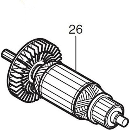 ARMATURE 517448-4 Rotor Replace For Makita TW0200