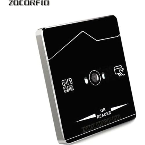 WG26 QR Code rfid Reader RFID EM/NFC Wiegand Sensor Proximity Tempered glass Automatic Sensing