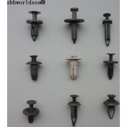 Shhworldsea 100pcs Fastener Auto Clip Universal Door Trim Rivet Bumper Plastics Fastener Panel For Ford For Chrysler