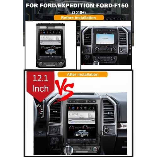 12.1 inch Android System vertical screen Car GPS navigation For-FORD F150 2018+ Multimedia DVD Player