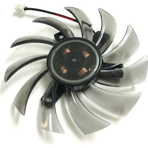 T128010SM 2 lines 2 pin computer radiator Graphics Cooler Fan For Gigabyte Radeon 270X R9 280X viedeo card cooling