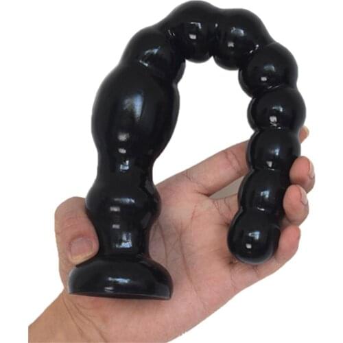 NNSX Lengthened anal beads Wavy anal plug Gay sex toys lesbian Colored soft anal dilator 18+SM G-spot stimulation