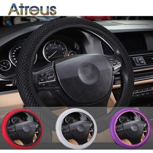 Universal Car Steering Wheel Cover Breathable Skid for BMW E46 E90 E60 F30 E39 E36 F20 E87 E92 E30 X5 E70 E91 M serie 1 G30 E34