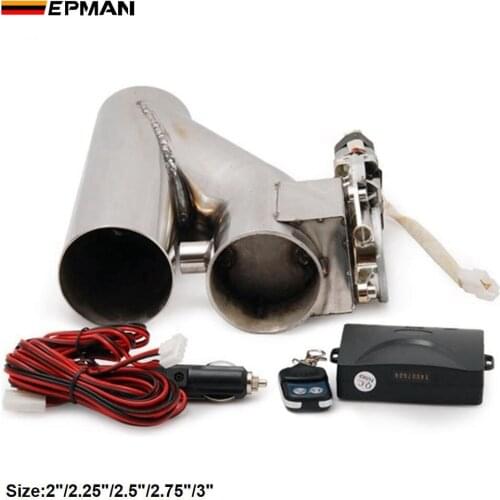 2.25" Stainless Steel Motorized Electric Exhaust Cutoff Bypass Valve Cutout+Remote For VW Golf GTI MK2 EP-CUTNEW225