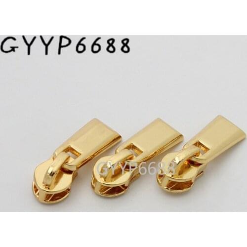 10-30-100pcs 4 colors 23*8mm nylon head teeth zipper puller for backpack clothing chains purse accessories