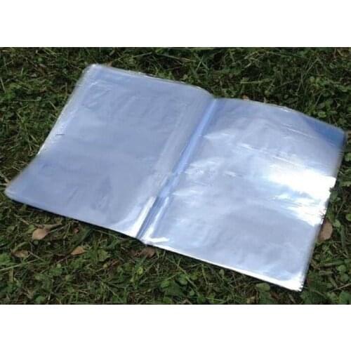 100pcs/lot-width(10cm-20cm) PVC Heat Shrink Wrap storage Bag Seal Bag Clear Plastic Polybag Gift Cosmetics Packaging Pouch