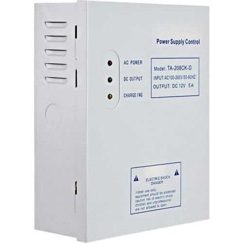 Retail 208CK-D AC 110-240V DC 12V/5A Door Access Control System Switching Supply Power UPS Power Supply