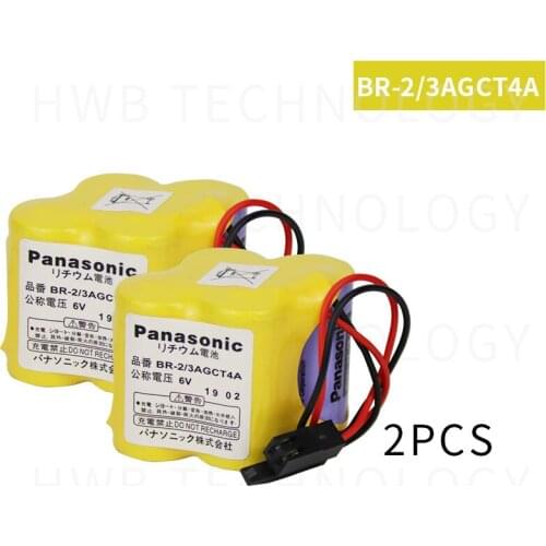 2pack HOT NEW BR-2/3AGCT4A 6 v battery PLC BR-2/3AGCT4A lithium-ion batteries Black belt hook plug