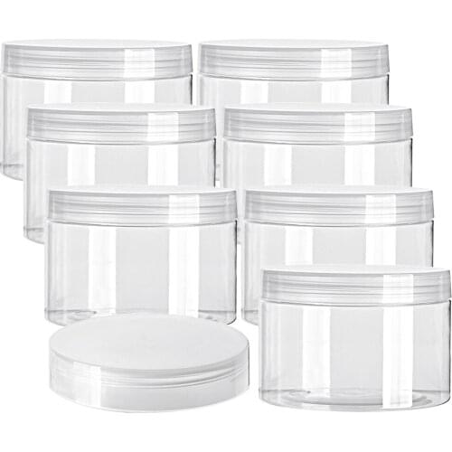 20Pcs 30-150ml Plastic Bottle Sample Plastic Jar Dried Fruit Pot Food Liquid Powder Capsule Storage Container Packing Bottle