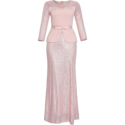 2021 African Sequin Red Dress Clothes Africa Evening Party Dress Super High Quality Women Dress Plus Size Clothing for Women