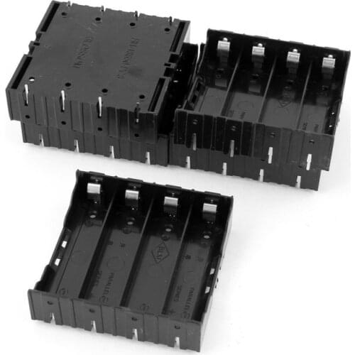 5Pcs Li-ion DIY Battery Plastic Case Holder for 4x3.7V 18650 Battery
