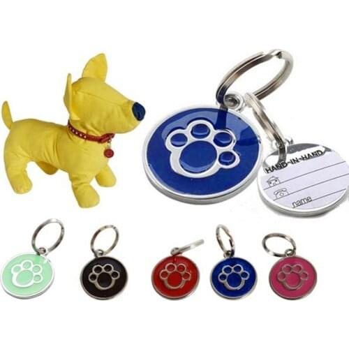 80% Hot Sales!!! Anti-lost Puppy Dog Cat Collar ID Tags Pendant Mini Claw Print Pet Supplies