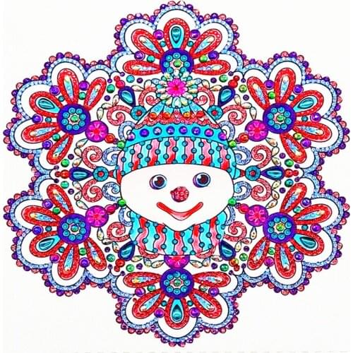 Special-shaped diamond painting DIY 5D cartoon snowman diamond cross stitch kit crystal rhinestone embroidery art decoration
