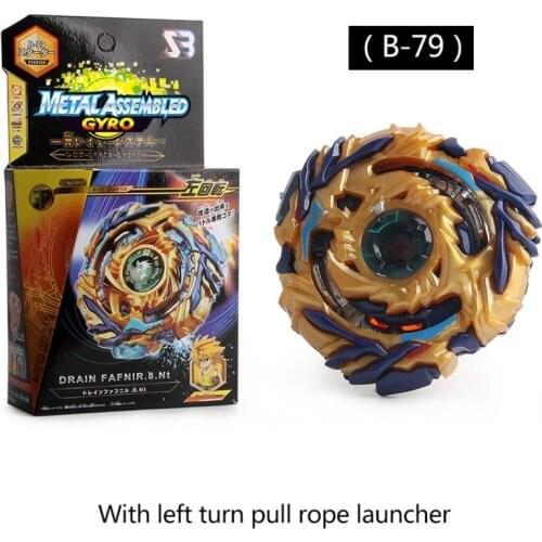 Bayblade Starter Drain Fafnir.8.Nt Bays Bable Bables Metal Booster Spinning Tops B-79 With Left Turn Pull Rope Launcher YH2028