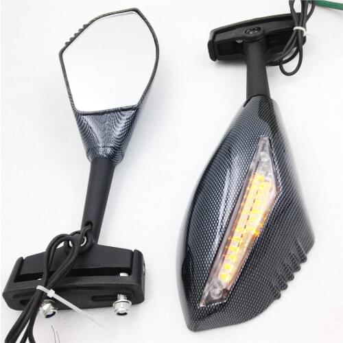 Motorcycle LED Turn Signal Side Rearview Mirrors For Honda CBR 900/929/954/1000 CBR600RR 900RR 1000RR CBR600 F1/F2/F3/F4/F4i