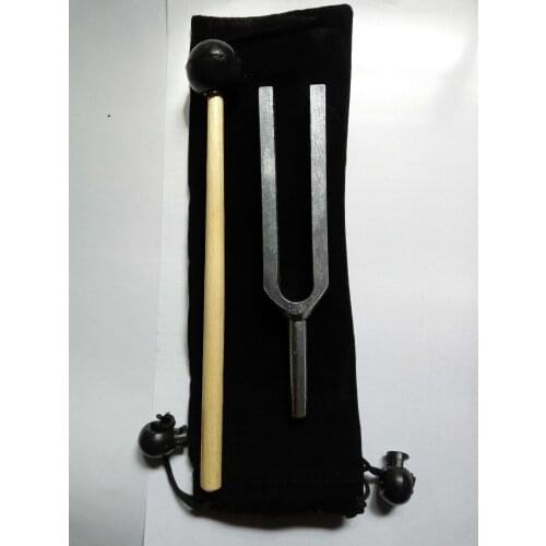 Large A tune 440HZ fixed tuning fork music tuning fork with bag hammer