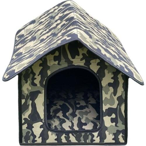 Pet House Outdoor Waterproof Weatherproof Dog Kennel Cat House Foldable Pet Shelter For Pets Indoor Outdoor Sleeping Tent