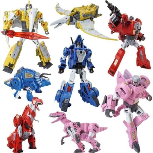 HEIMANBA Oversize 6 in 1 Dinosaur Transformation Toys Movie 5 KO Cool Deformation Action Figure Robot Collection Education Toys