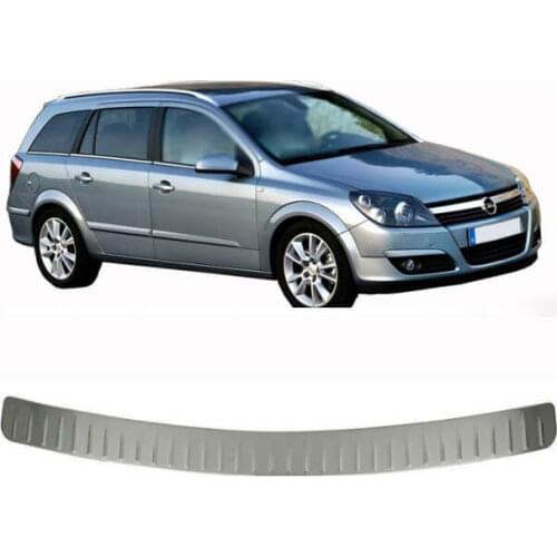 Rear Bumper Sill Cover S. Steel Rear Bumper Protector Rear Bumper Guard for Opel Astra H SW 2004-2013