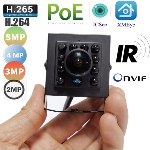 Fisheye PoE IP Camera 5MP 3MP 2MP Onvif Indoor Infrared Night Vision Security Video Surveillance Webcam Xmeye 1.7mm Wide Angle