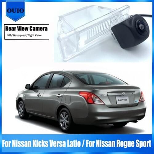 HD Fisheye Rear View Camera For Nissan Kicks Versa Latio / For Nissan Rogue Sport Night Vision Backup Parking Reversing Camera