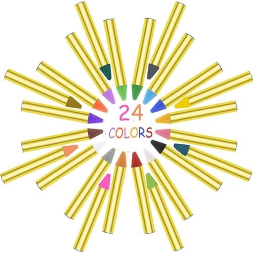 16/24 Colors Painted Face Crayons for Halloween Costume Party Cosplay Paint Prop Crayons for Party Cosplay Paint Prop