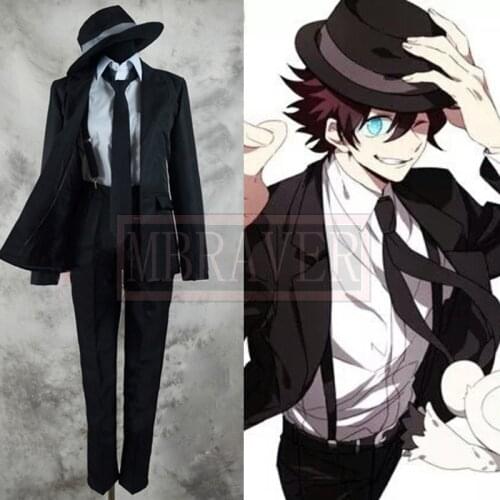Kekkai Sensen Cosplay Blood Blockade Battlefront Leonardo Watch cosplay costume Leonardo Watch Suit Custom Made With Hat