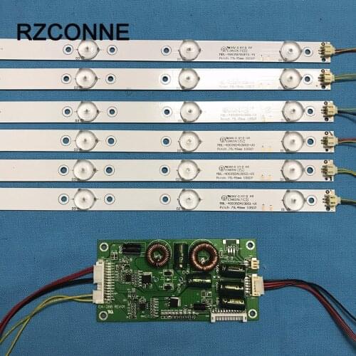 775mm LED Backlight Lamps kit w/ Optical Lens Fliter for 39'' 40'' TV Monitor Panel 12pcs LED strips + driver board