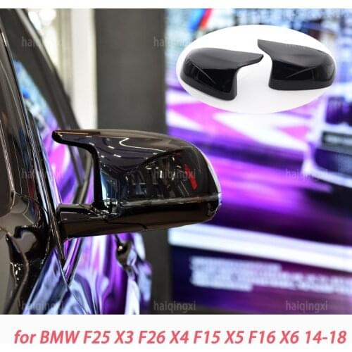 Rearview Mirror Cap Wing Side Mirror Cover for BMW F25 X3 F26 X4 F15 X5 F16 X6 14-18 Car Accessories