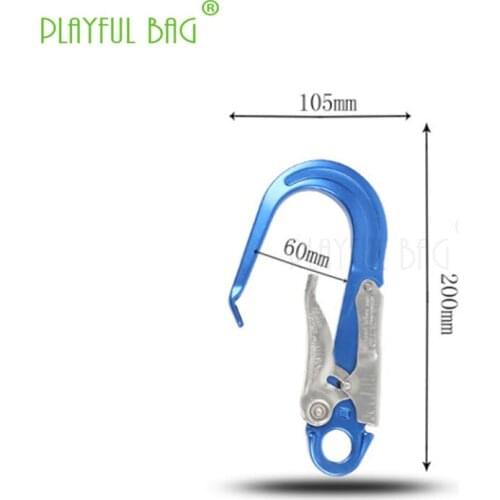 Outdoors 8-ring double hook O-ring buffer package seat belt high-altitude operation hoist hook wear-resistant safety rope ZL10