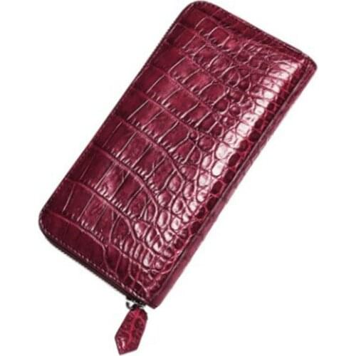 Hujingsha new Alligator leather purse long zipper lady purse clutch clutch clutch bag