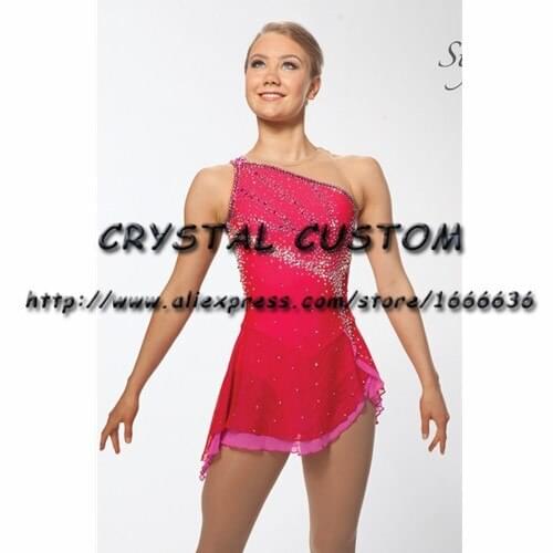 Girls Ice Skating Dresses Graceful New Brand Figure Skating Dresses For Competition DR4233