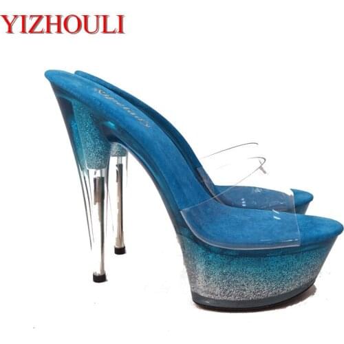 The latest models of 2018 are gradually changing color, catwalk shows, stage Sandals, nightclubs and high dancing Sandals