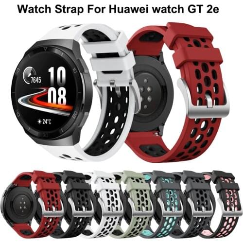 Strap For HUAWEI WATCH GT 2e Watchband replacement wriststrap 22mm silicone bracelet For Huawei Watch GT2e smart Accessories