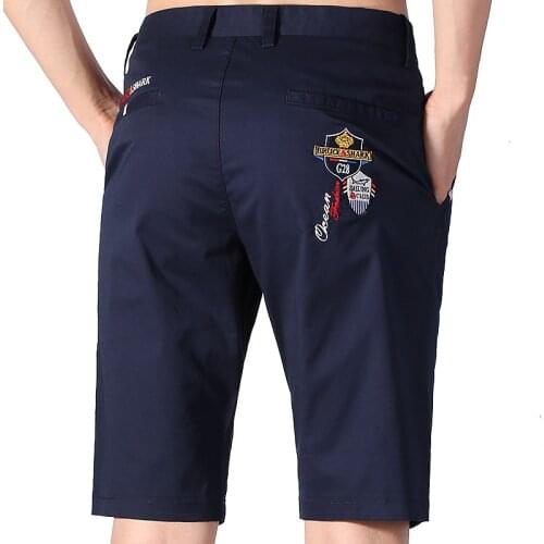 Bruce &Shark 2020 Summer Men Shorts Casual Male Hot Sale Military Cargo Shorts Knee Length Strech Thin Cotton Short Pants Homme