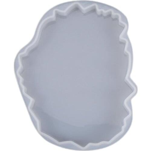 Silicone Crystal Epoxy Resin Mold Irregular Wave Coaster Mat Casting Mould Craft MXME
