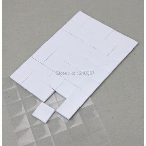 300Pieces White 15 x 15 x 2mm Thermally Conductive PC VGA Chipset Heatsink Radiator Silicone Thermal Pad