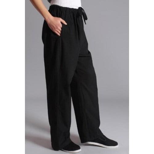 Traditional chinese pants Autumn Cotton trouser Men Kung fu
