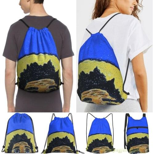 Unisex Drawstring Bags Indigo Child - Raury Women Drawstring Backpacks Men Outdoor Travel Backpacks Training Fitness Bag