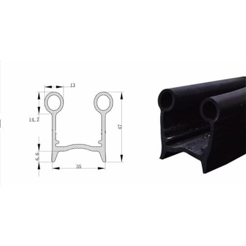 2meter Cold storage door EPDM foamed rubber Sealing Strip for Cold storage door parts
