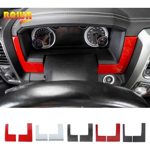 BAWA Interior Mouldings For Dodge RAM 1500 2010-2015 Car Dashboard Decoration Cover Stickers for Ford F150 2010 2011