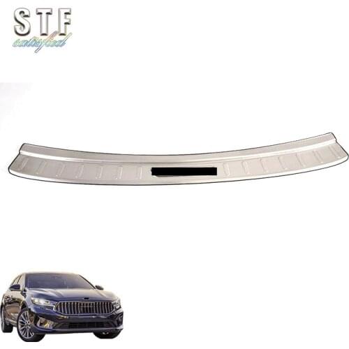 Stainless Steel Rear Bumper Protection Outside Trunk Sill Decorative Plate Pedal For Kia K7 Cadenza 2019 2020