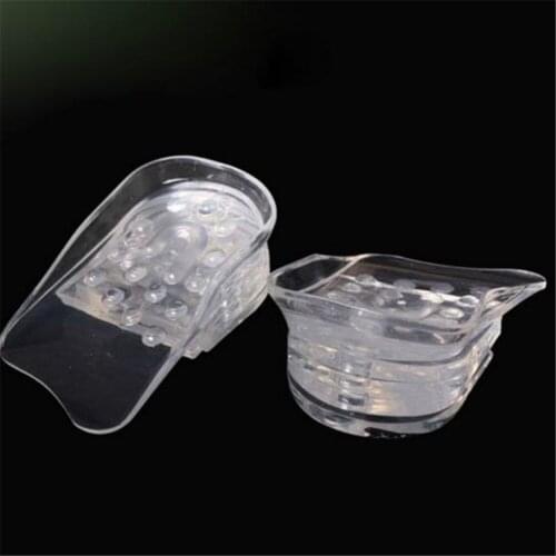 1Pair 5 Layers Taller Insole Silicone Gel Inserts Lift Height Increase Shoe Pads