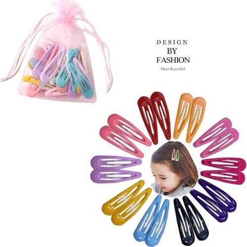 10/20Pack 5cm Girls Hair Clip Children Girls Candy Colors Metal BB Clips Cute Kid Barrette Baby Headdress Hair Accessories