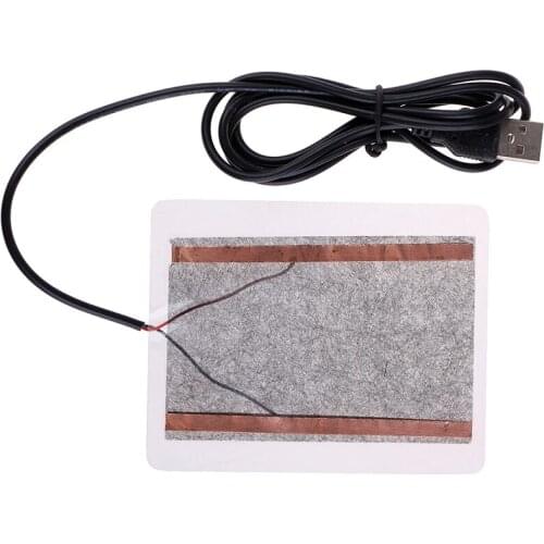 10*4CM Portable USB Warmer Heating Heater Plate Winter Warm For Mouse Pad Shoes Golves Electric Heating Pads