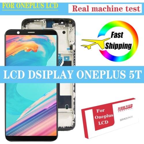100% Original 6.01'' Amoled LCD for Oneplus 5T A5010 Display Touch Screen Digitizer Assembly Repair Parts For Oneplus 5T LCD